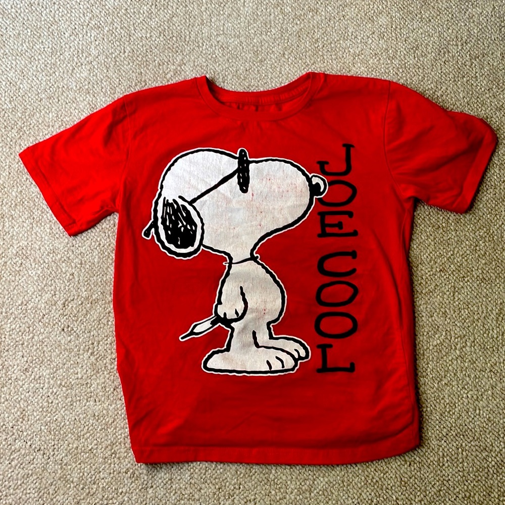 PEANUTS Snoopy JOE COOL t-shirt good condition size 10/12